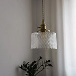 Green Glass Pendant Light Chandelier - Nordic LED Hanging Lamp for Home Decor