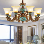 Classical Resin Chandelier for Luxurious Living Room, Dining Room, and Bedroom Lighting
