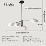 Modern LED Chandelier: Nordic Design Ceiling Light for Bedroom, Living Room, Kitchen, Dining Room