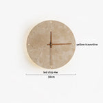 Yellow Travertine COB LED Wall Light for Nordic Living Space