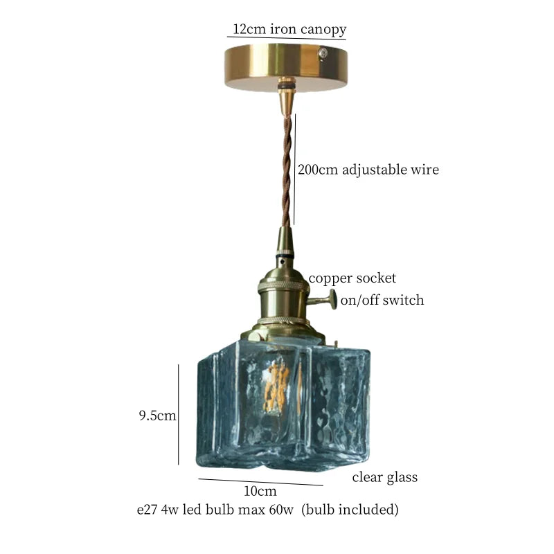 Afralia™ Nordic Clear GlassLED Hanging Lamp for Modern Pendant Lights Decoration