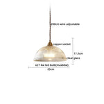 Copper Glass Chandelier LED Pendant Light for Living Room Dining Bar Kitchen