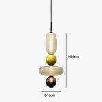 Candy Glass Ceiling Hanging Chandelier for Loft Living Room