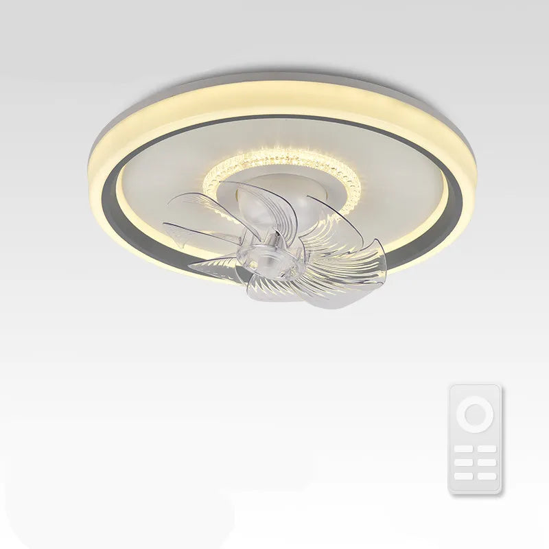 6-Speed LED Ceiling Fan Light for Living Room - 360° Rotation
