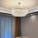 Crystal Chandelier LED Light: Modern Luxury Restaurant Hall Lighting