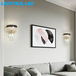 Crystal LED Wall Light Modern Elegant Design for Living Room & Bedroom