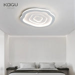 Modern LED Ceiling Chandelier for Living Room Bedroom Kitchen Study, White Dimmable Remote Control Light Fixtures