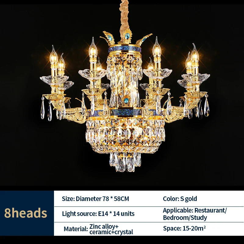 Modern Crystal Chandelier for Livingroom and Restaurant