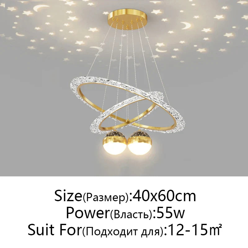 Nordic Gyptian LED Chandelier for Living Room Bedroom Dining Room