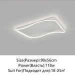 Golden LED Ceiling Chandelier: Modern Simplicity for Living, Dining, and Bedrooms
