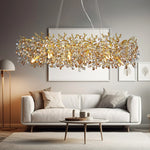 Large Crystal Chandelier for Dining Room - Nordic LED Island Hanging Light