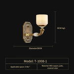 Zinc Alloy European Chandelier with Natural Jade Accent for Villa Living Room