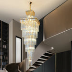 Nordic Duplex Villa Crystal Chandelier for Luxury Spaces