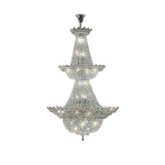 K9 Crystal Gold Ceiling Chandelier - Trendy Chrome Lighting