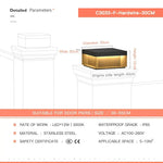 LED Pillar Top Courtyard Light - Waterproof Outdoor Street Fence Cap Post Light