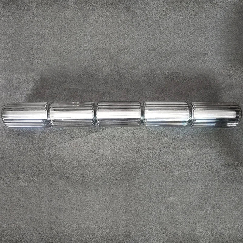 Modern Glass Cylinder LED Pendant Lights for Living Room & Dining Area