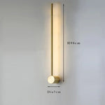 Modern Slim Wall Sconce & Ceiling Light for Bedroom Living Room