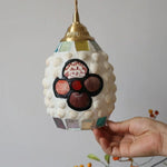 Nordic Modern LED Wall Sconce Natural Shell Colored Glass Stair Light