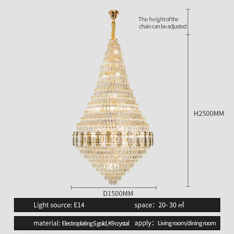 Hollow Chandelier: Luxury Spiral Staircase & Living Room Light for Hotel Lobby