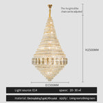 Hollow Chandelier: Luxury Spiral Staircase & Living Room Light for Hotel Lobby