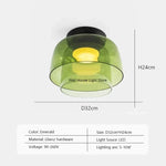 Glass Ceiling Chandelier - Luxury Nordic LED Ceiling Lamp