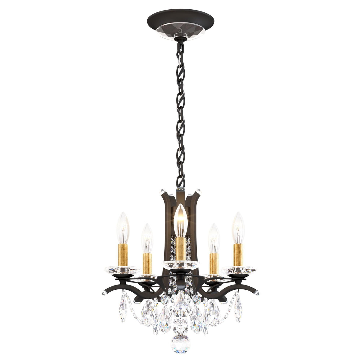 Schonbek Vesca 15 Inch 5 Light Mini Chandelier Cp730339