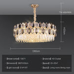 Crystal Chandelier: Postmodern Living Room Dining Bedroom Lamp, Luxury & Creative