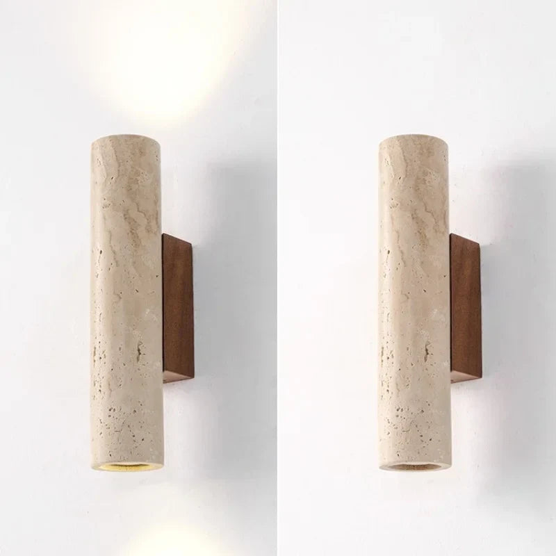 Wood Canopy LED Wall Lights Bedroom Bedside Lamp Sconce Nordic Modern