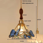 White Glass LED Pendant Light Fixture Walnut Wood Hang Lamp