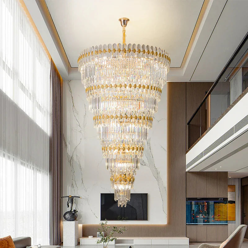 Crystal Chandelier: Modern Light Luxury for Living Room, Dining Room, and Bedroom