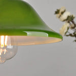 Green Glass Adjustable LED Pendant Lights for Modern Nordic Home Decor