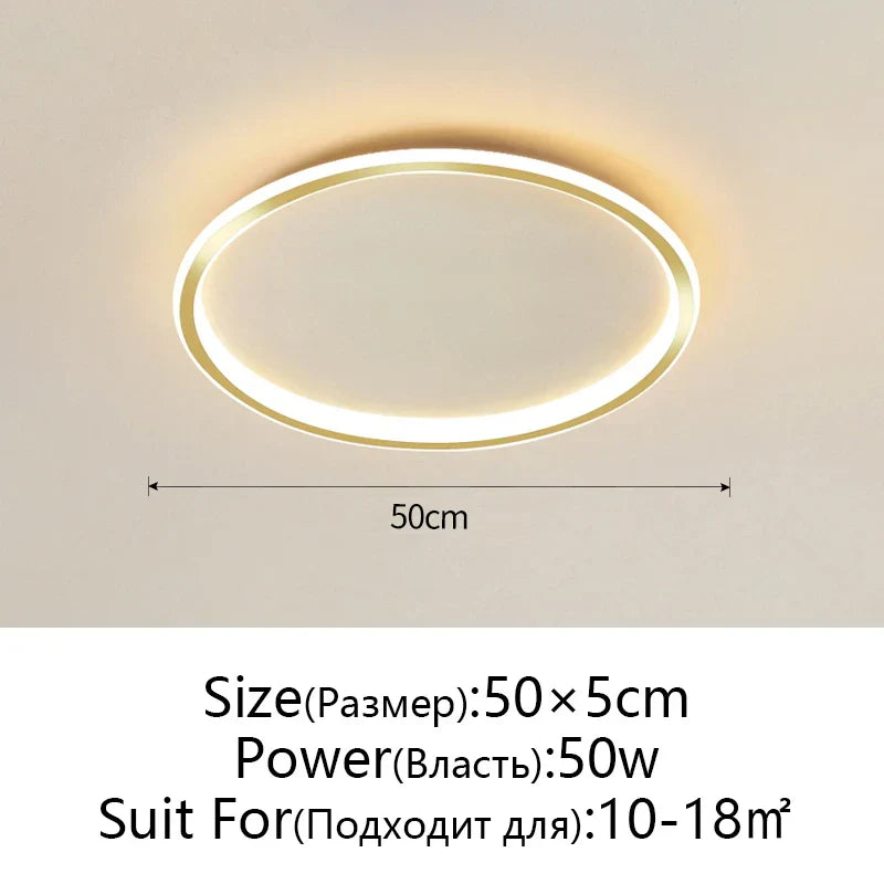 Dimmable LED Ceiling Light for Modern Nordic Home Living Room Lighting