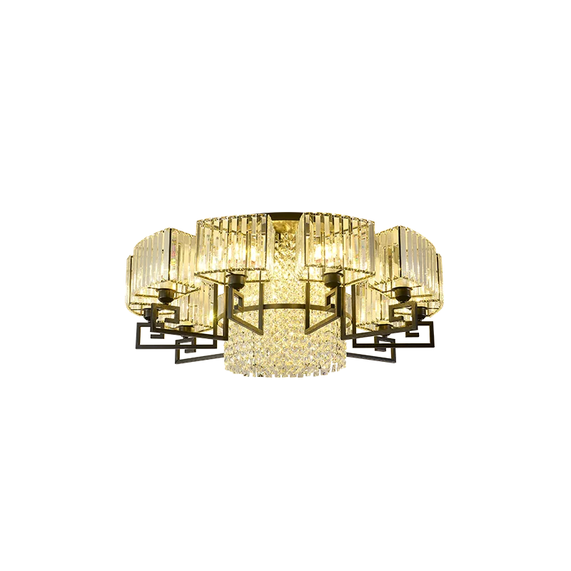 Luxury Crystal Ceiling Light for Living Room, Bedroom, Dining - Modern and Simple