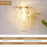 Luxe Crystal Glass Wall Lamp for Aisle, Living Room, Bedroom & Corridor Lighting