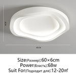 LED Round Ceiling Lamp with Remote Control Dimming for Modern Indoor Lighting
