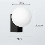 Glass Ball Wall Sconce Light: Metal Base, G9 Bulb