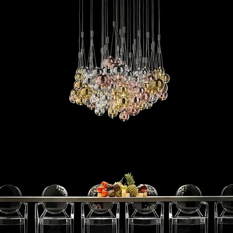 Glass Ball LED Pendant Lamps: Stylish Lighting for Kitchen, Bedroom, Living & Dining Room