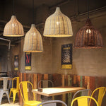 Rattan Wicker Pendant Light Chandelier Ceiling Lamp