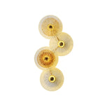 Round Glass Metal Wall Sconce Light for Bedroom Decoration