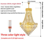 Crystal Chandelier for Duplex & Villa Living Rooms