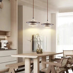 Wabi Sabi Yellow Cave Stone Wood LED Pendant Light Fixture