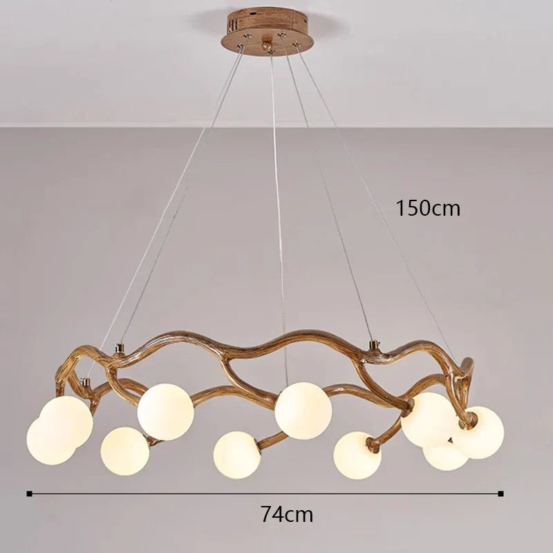 Modern LED Pendant Chandeliers for Indoor Living and Dining Room Lighting