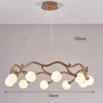 Modern LED Pendant Chandeliers for Indoor Living and Dining Room Lighting