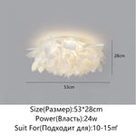 Feather Petal Pendant Lamp for Modern Nordic Bedroom, Living Room, Kitchen, and Children's Room