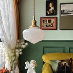 Glass LED Pendant Lamp: Nordic Minimalism for Bedroom, Living Room, Kitchen & More