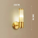 Crystal LED Gold Wall Sconce Modern Bedroom Decor Sconce Fixture
