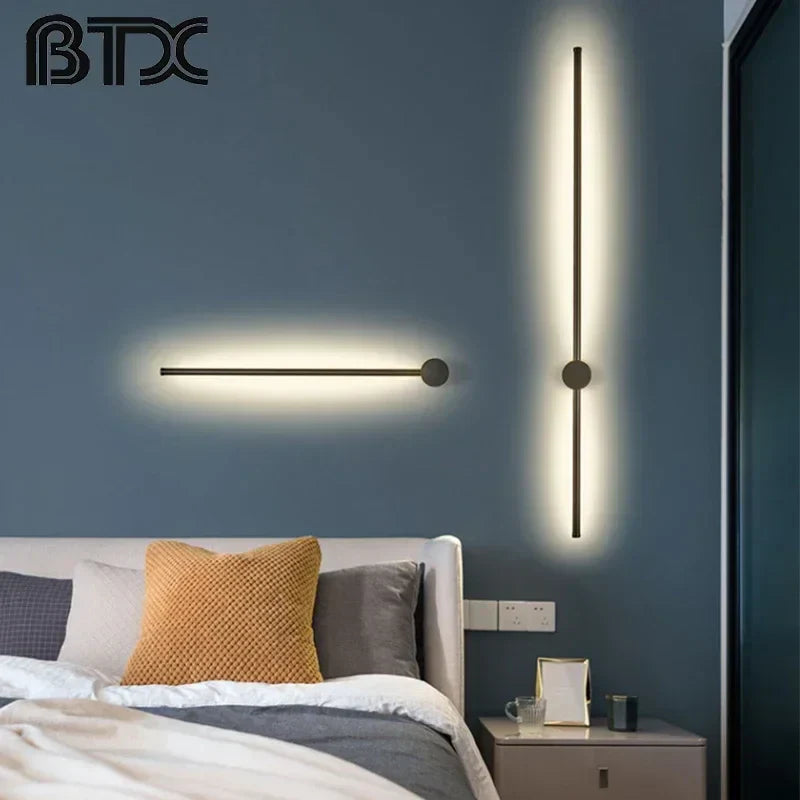 Nordic Iron Wall Light: Modern Home Bedside Lamp for Living Room, Aisle, or Staircase