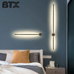 Nordic Iron Wall Light: Modern Home Bedside Lamp for Living Room, Aisle, or Staircase