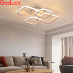 LED Square Chandelier Ceiling Light for Living Room Bedroom