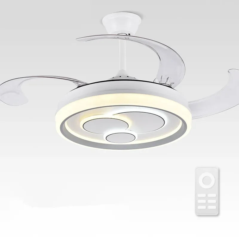 Luxury Chandelier Fan with Light Remote Control - LED Ceiling Fans